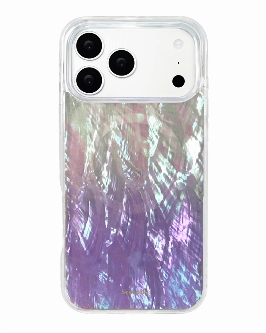 Purple Mother of Pearl MagSafe iPhone Bundle Set