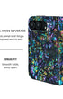 Full hinge coverage view of Mystic abalone shell print iPhone Duo case