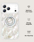 Trendy Phone Ring Holder Highlighted By Mother Of Pearl
