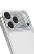 Close-up of Silver Gleam Flow lens protector showing flow sand texture detail