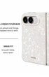 Full hinge coverage view of Colorful mother-of-pearl iPhone Duo case