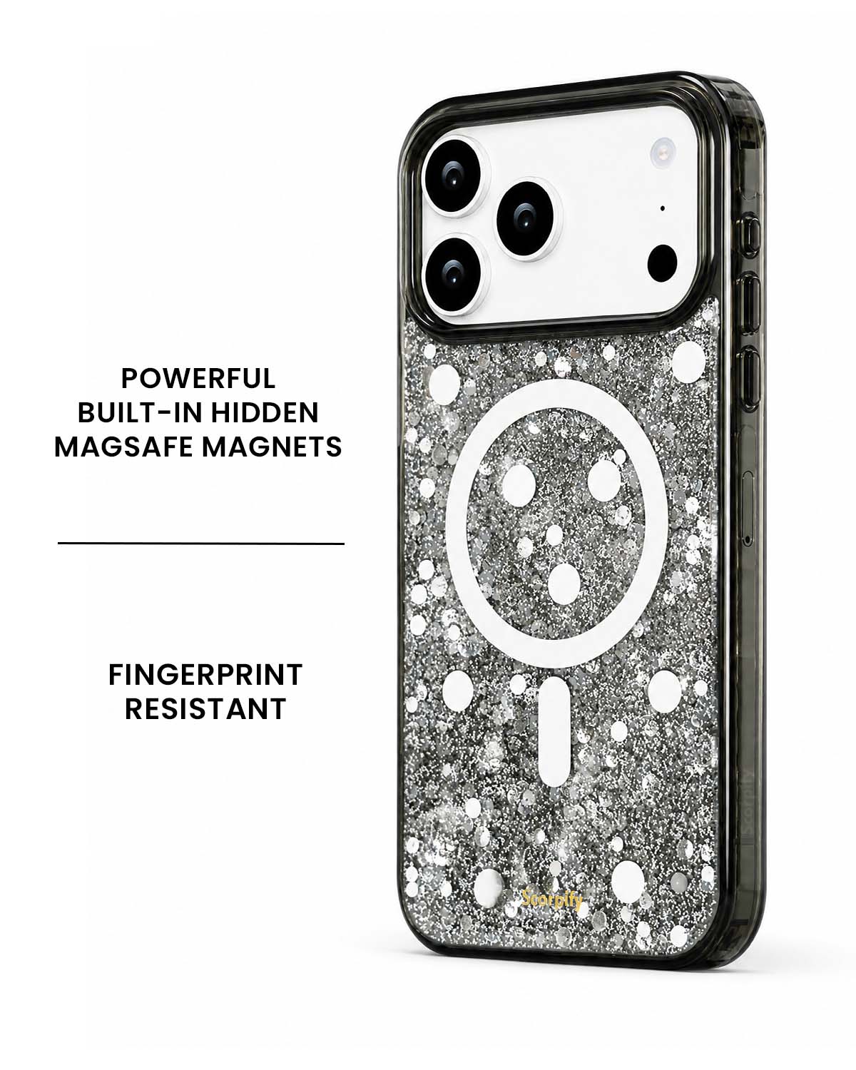 Platinum Stardust iPhone Case back view showing design detail