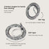 Lunar Crystal Radiance Ring Holder showing 360-degree rotation feature