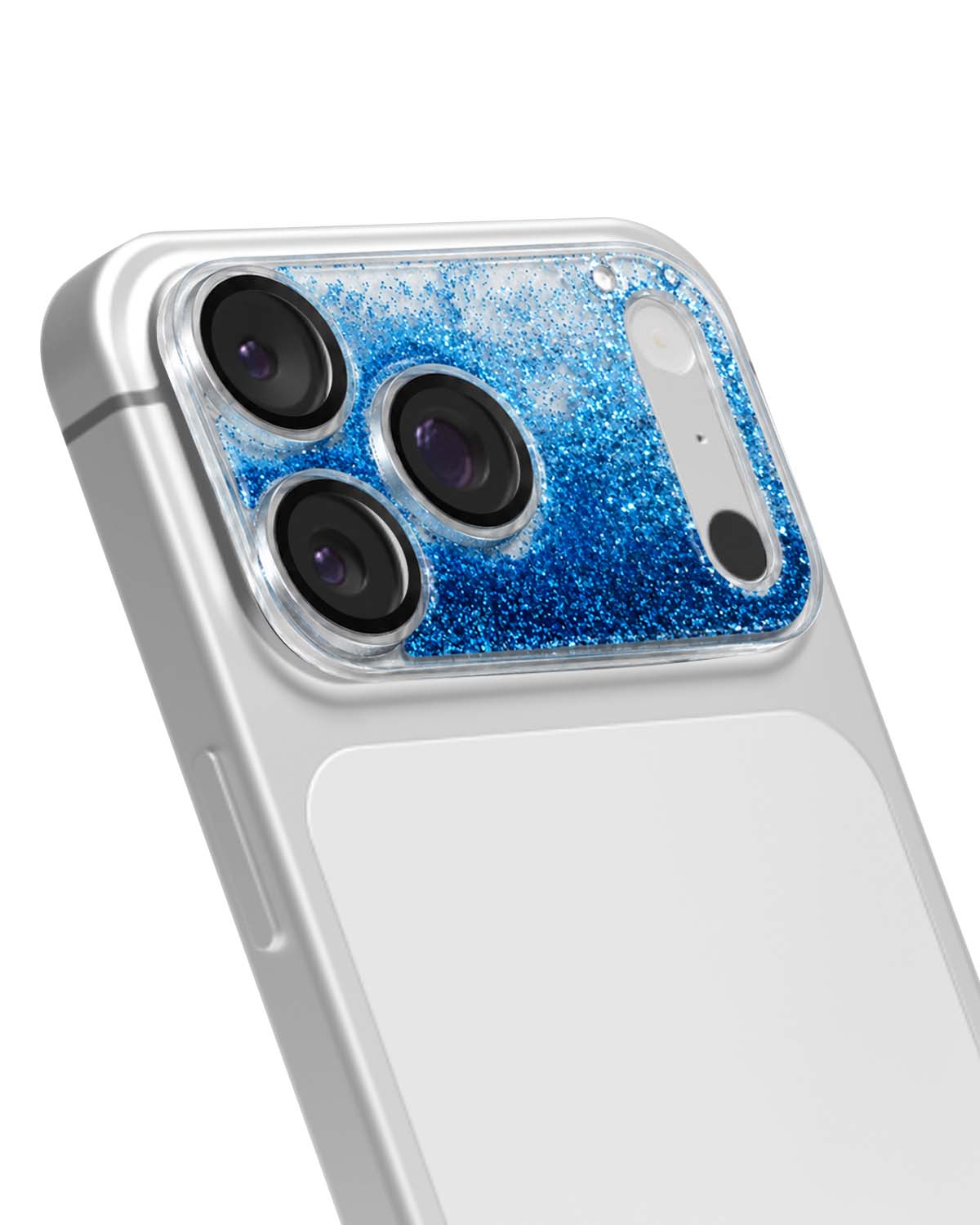 Light Blue Gleam Flow Unibody Camera Lens Protector for iPhone