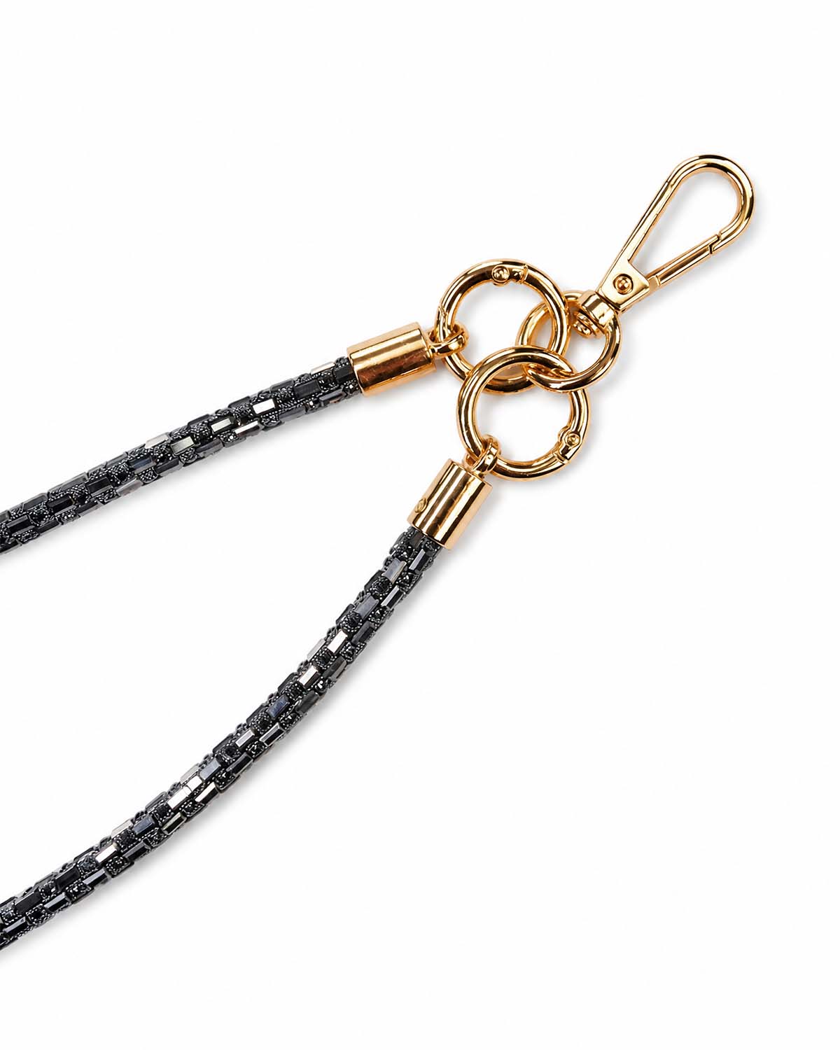 Gray Crystal Beaded Phone Strap view 4