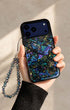 Deep Purple Teardrop Phone Charm