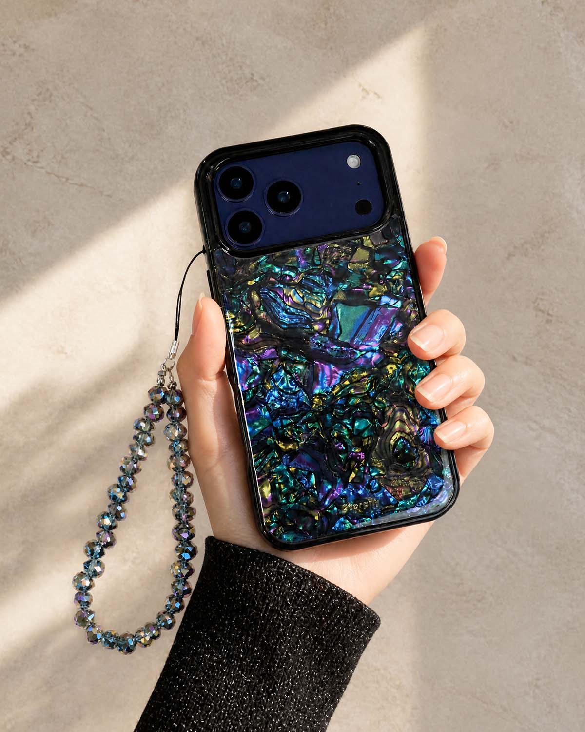 Deep Purple Teardrop Phone Charm