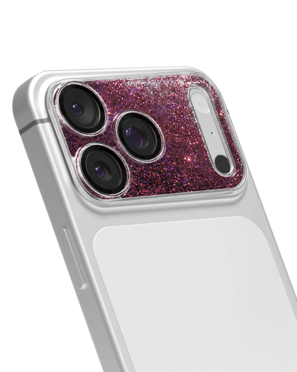 Wine Red Gleam Flow Unibody Camera Lens Protector for iPhone