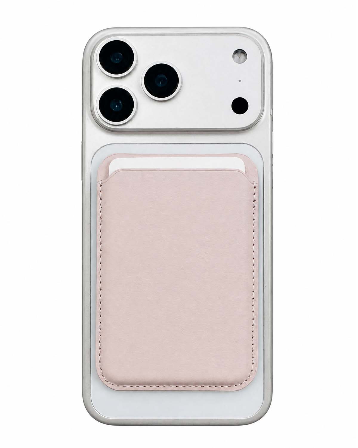 Blush Pink MagSafe Leather Wallet