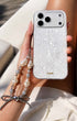 Cute phone charms with crystal pearl bow design