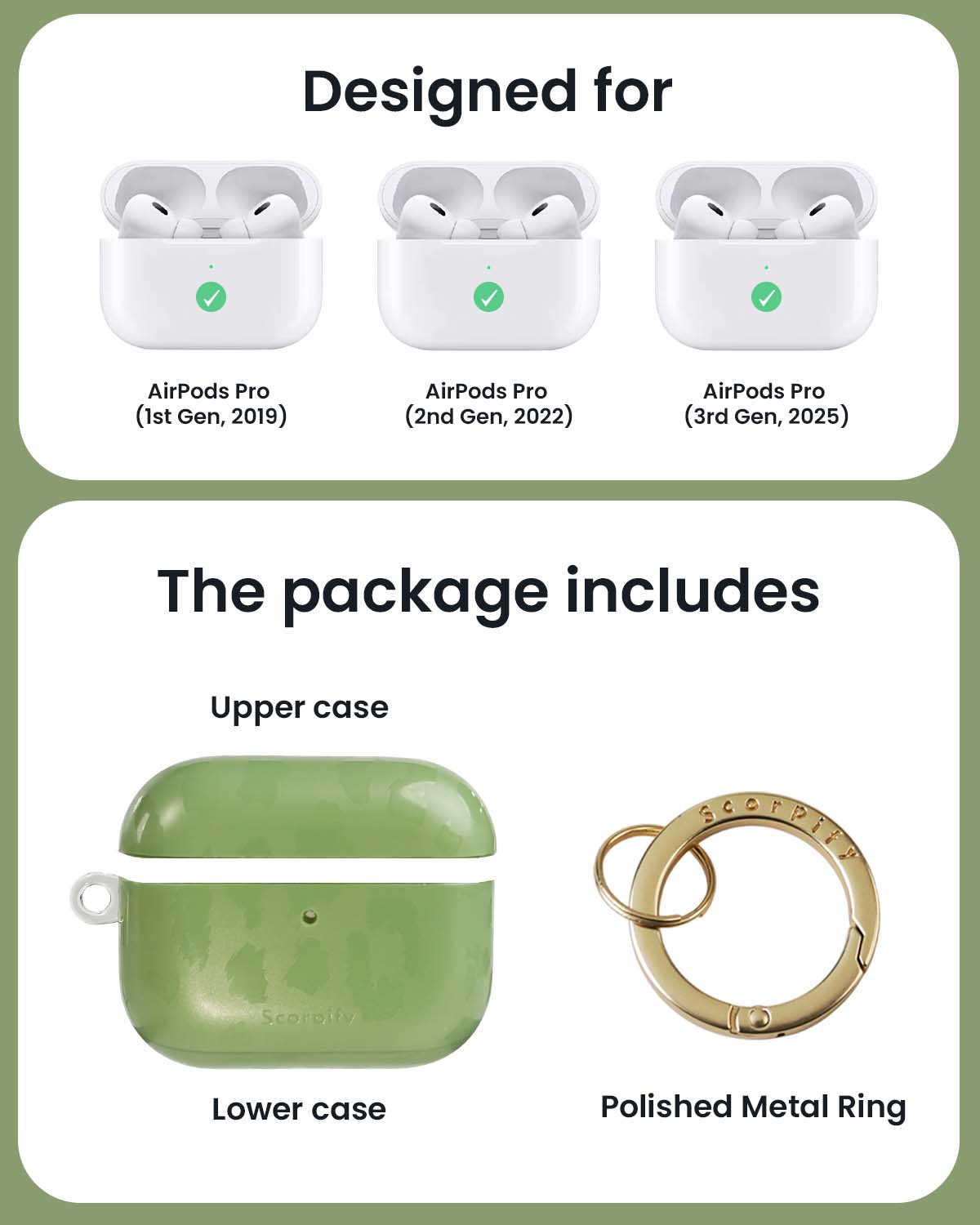 Moss Leopard AirPods Case