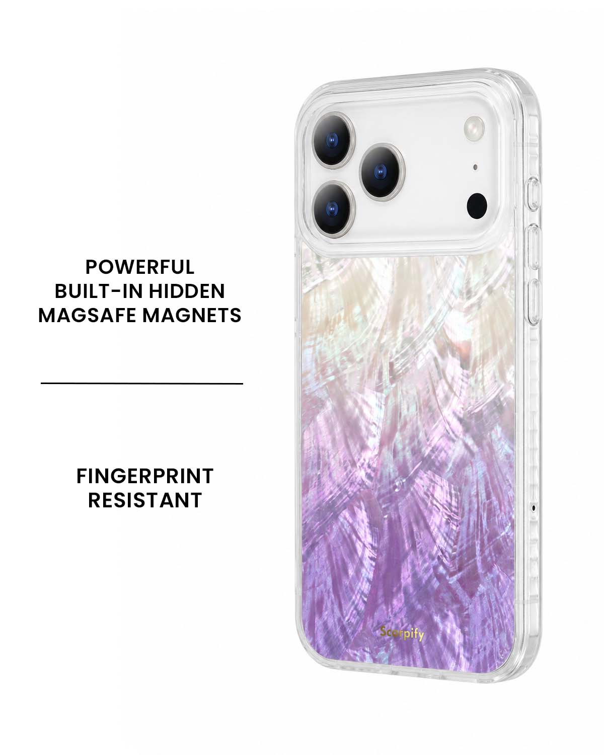 Purple Mother of Pearl MagSafe iPhone Case