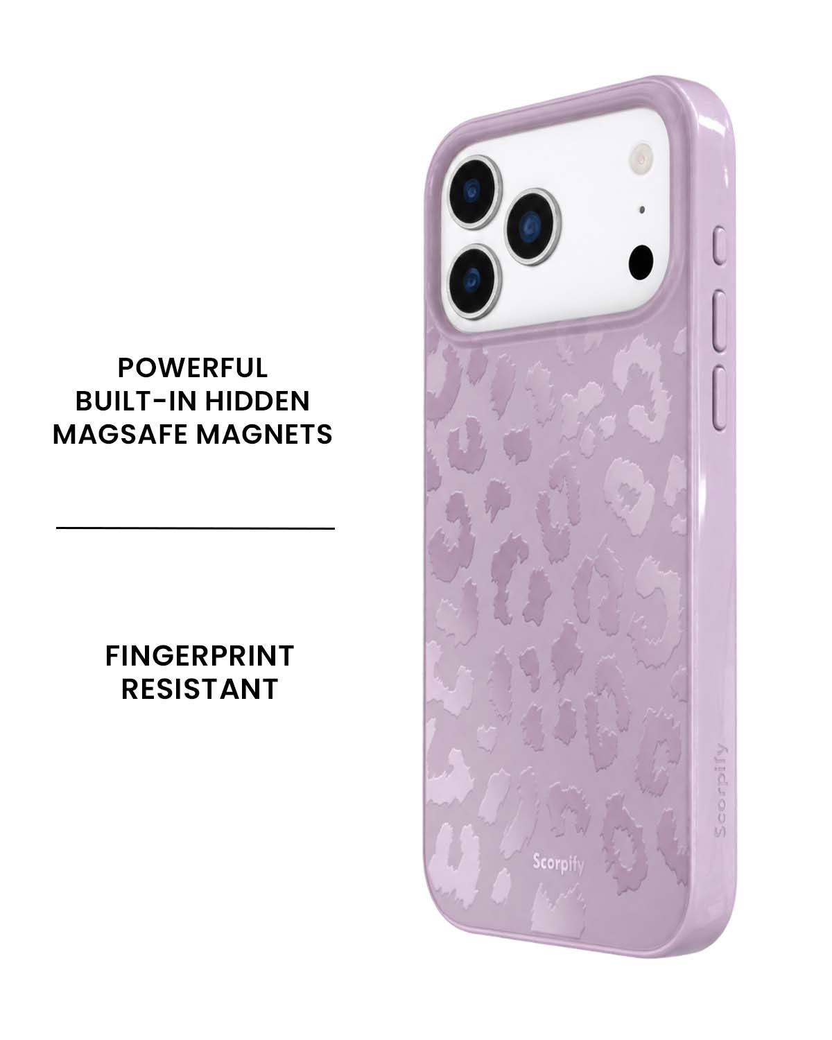 Lavender Leopard MagSafe iPhone Case