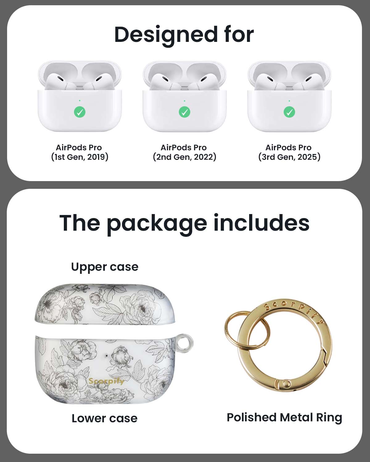 Queen of Flower AirPods Case