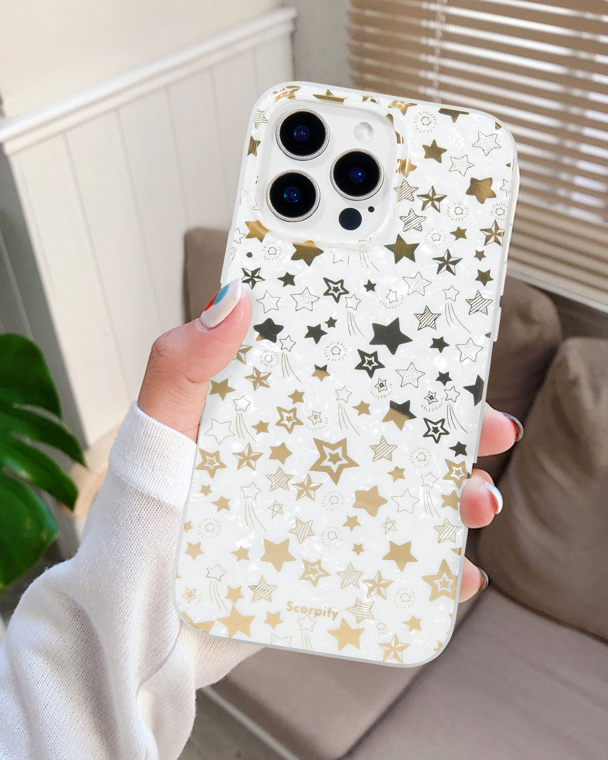 Shining Pearl Star Magnetic iPhone Case