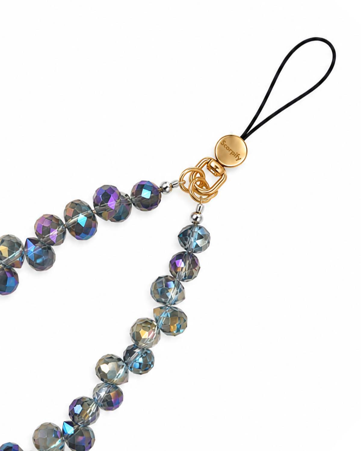 Deep Purple Teardrop Phone Charm
