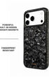 Noir Pearl iPhone Case back view showing deep smoky pearl tones