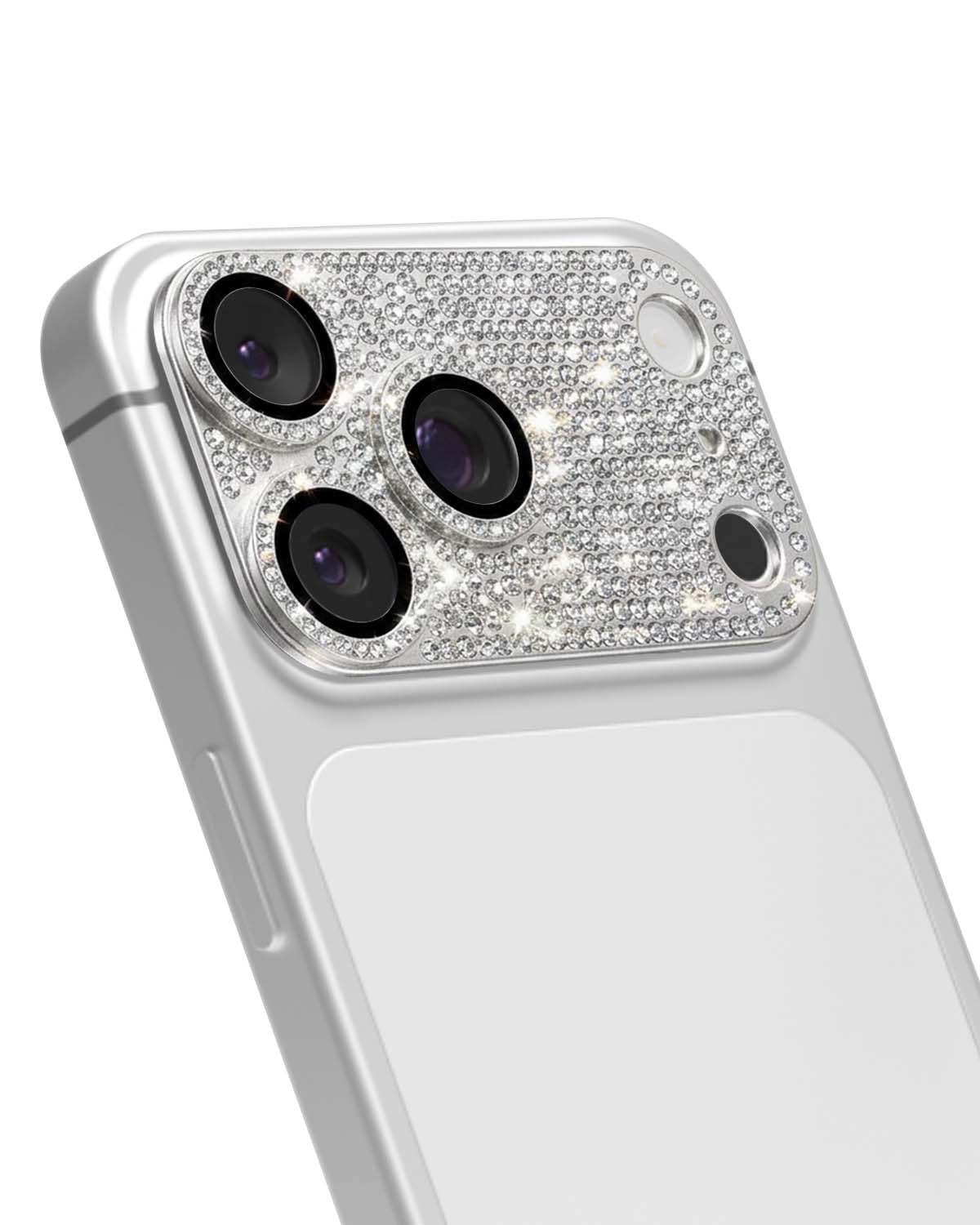 Protective crystal lens cover for iPhone camera modules