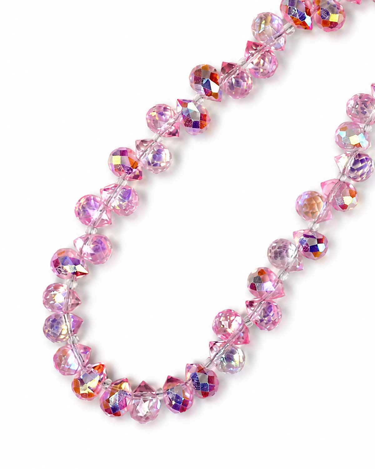 Decorative iphone charm with pink teardrop beads