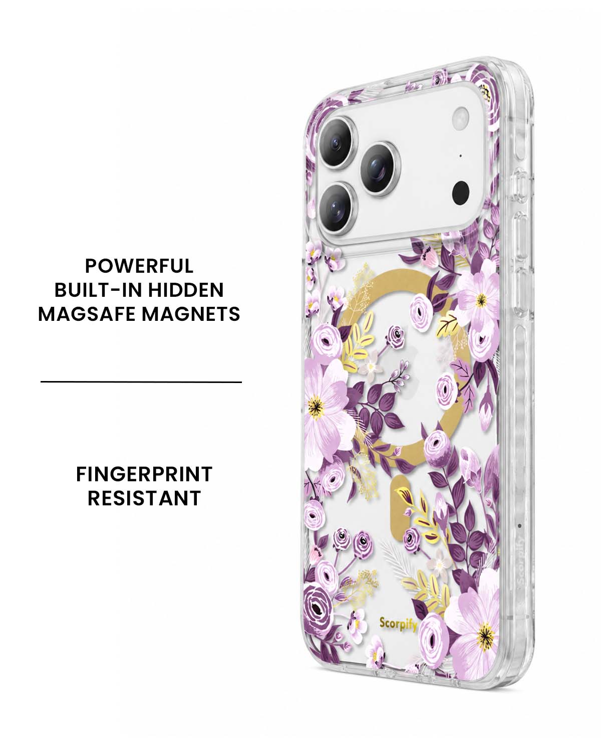Purple Nemophila MagSafe iPhone Case