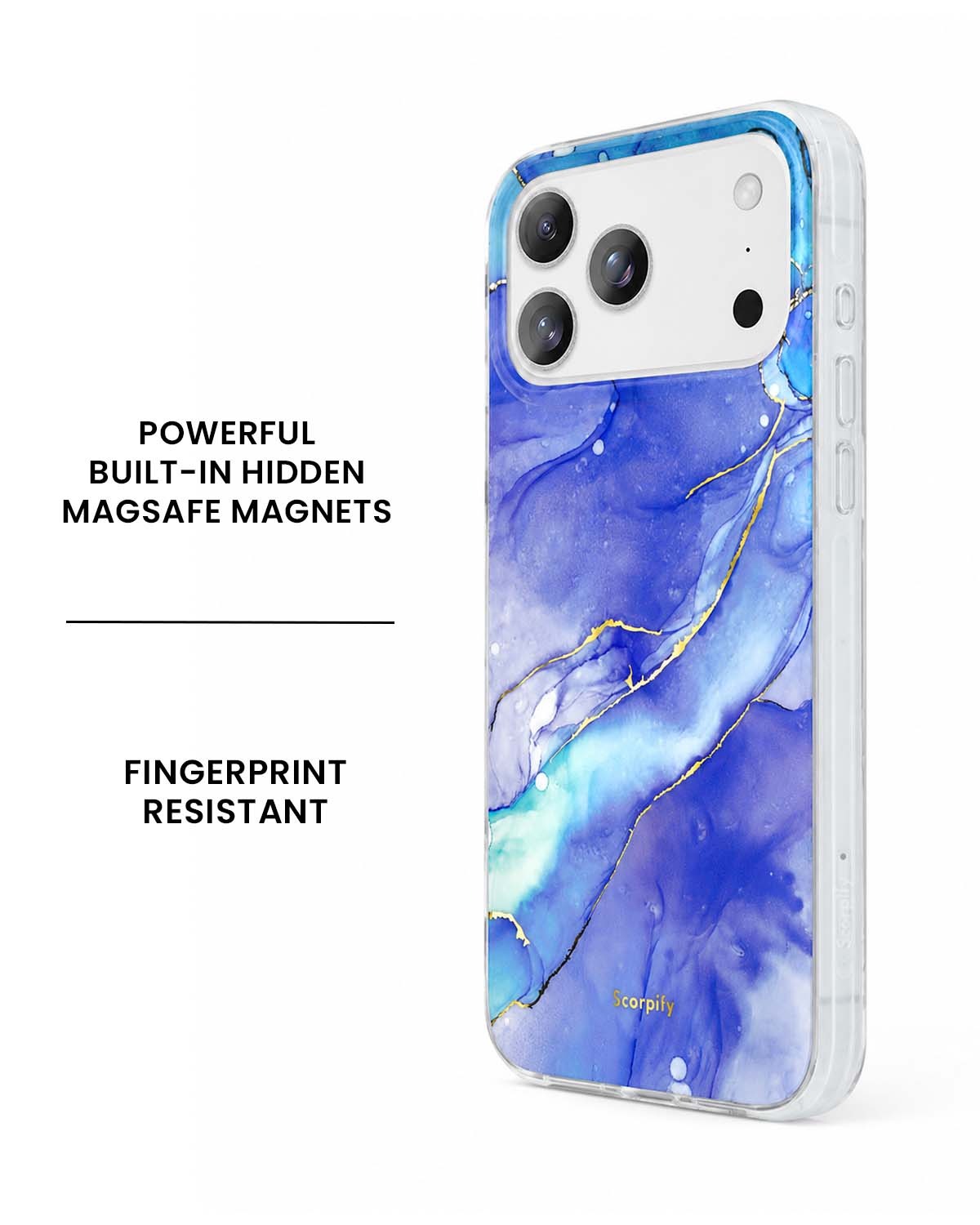 Fantasy Blue Marble MagSafe iPhone Case