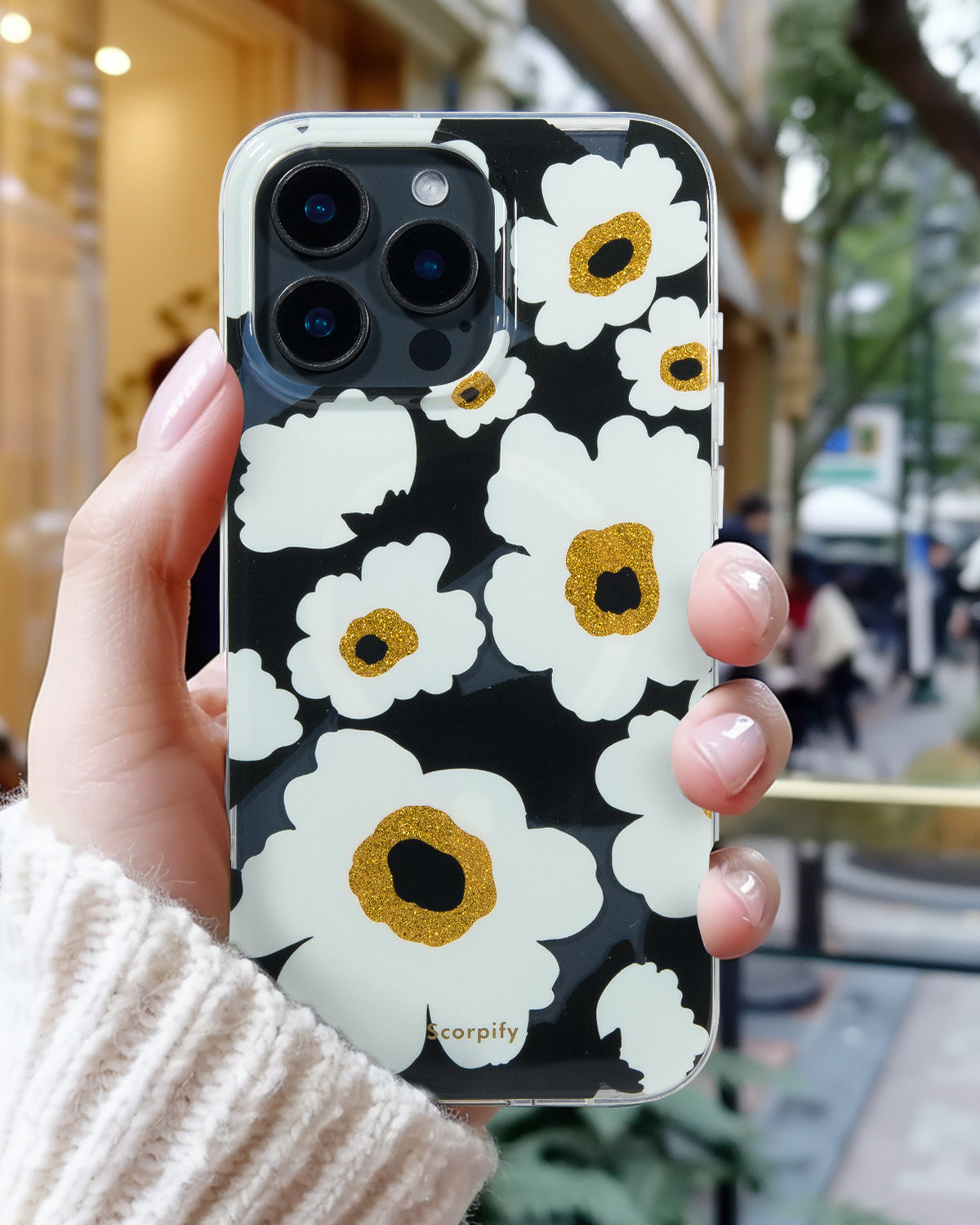 Trendy Floral Phone Case Featuring Bright Corn Poppy Bloom