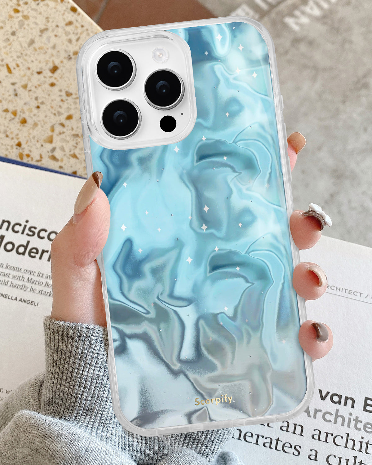 Gradient iPhone Case With Soft Color Flow And Iridescent Tone