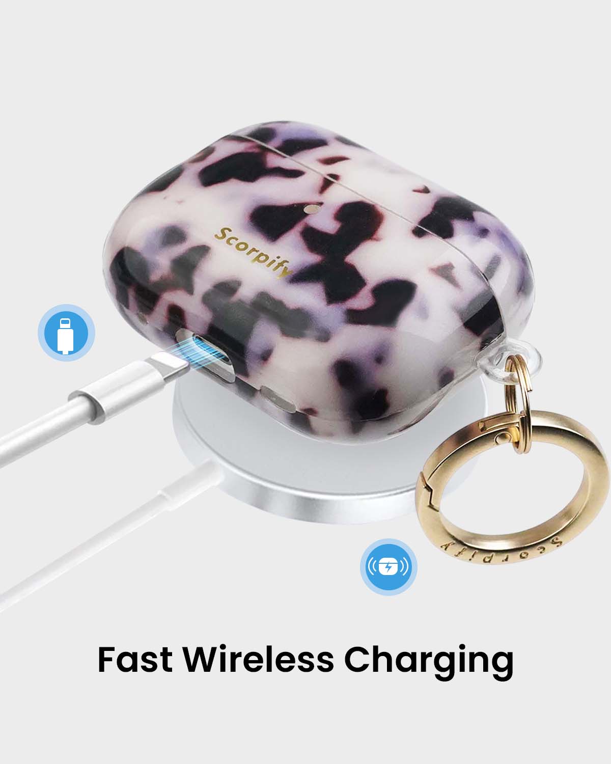 Pink Tortoise Shell AirPods Case