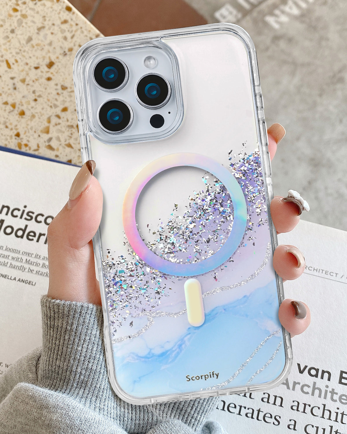 Gleam Arctic Aurora MagSafe iPhone Case