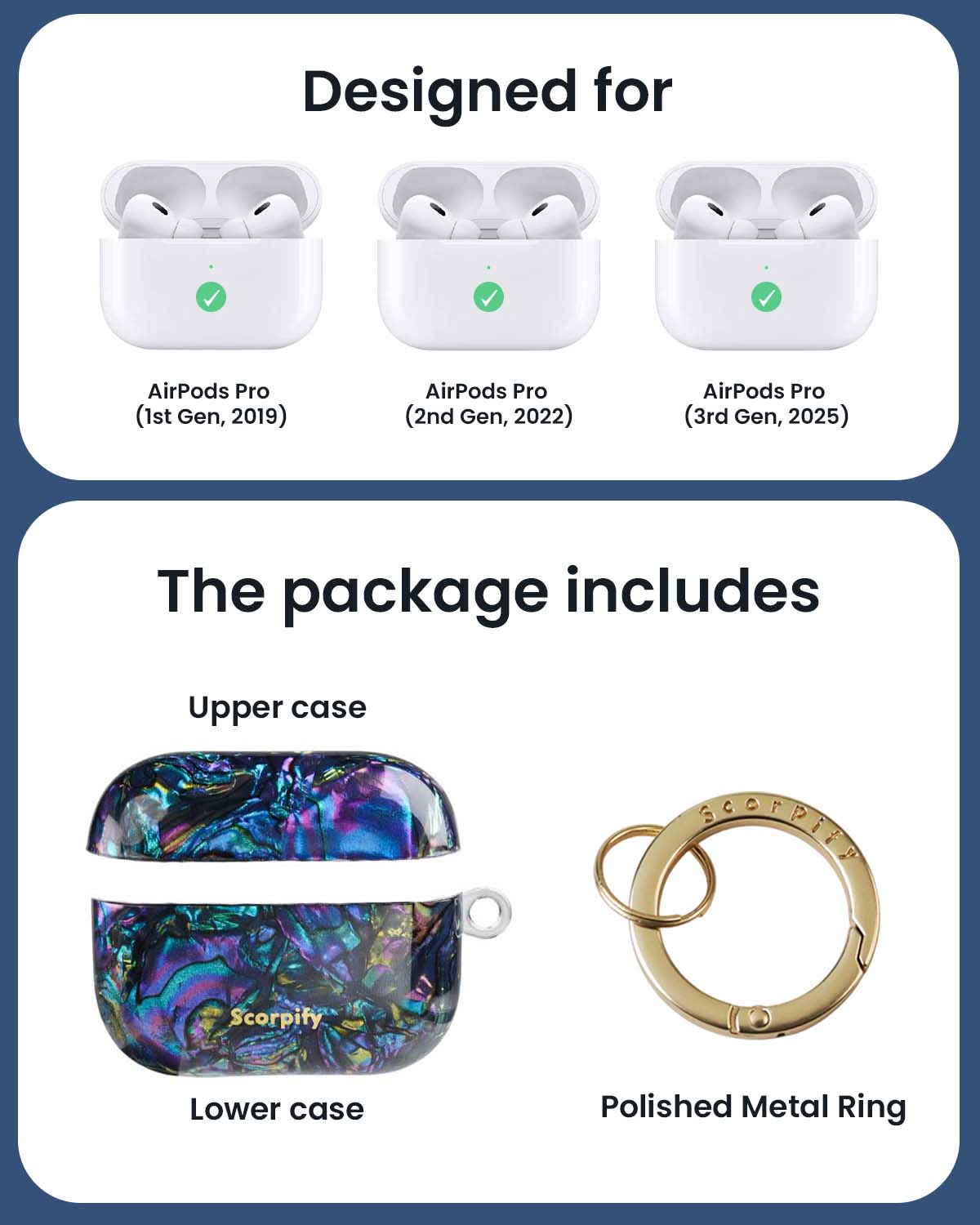 Gleam Mystic Abalone AirPods Case