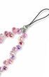 Trendy cute phone charms with glossy pink texture