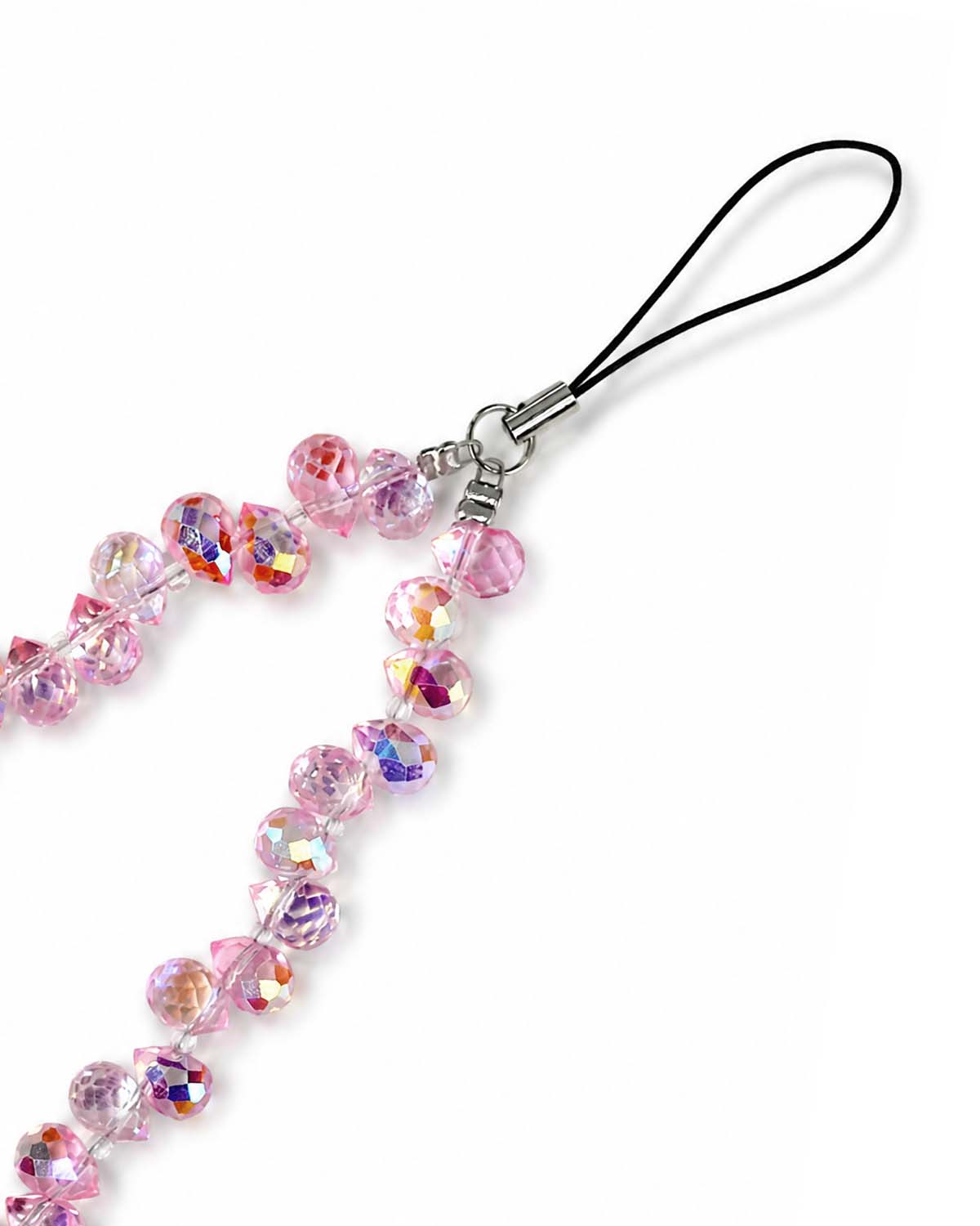 Trendy cute phone charms with glossy pink texture