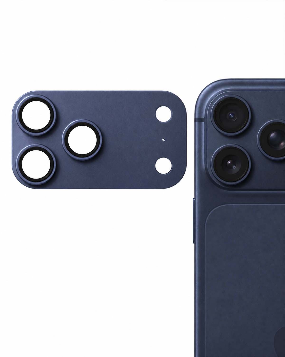 Unibody Matte Metal Camera Lens Protector for iPhone