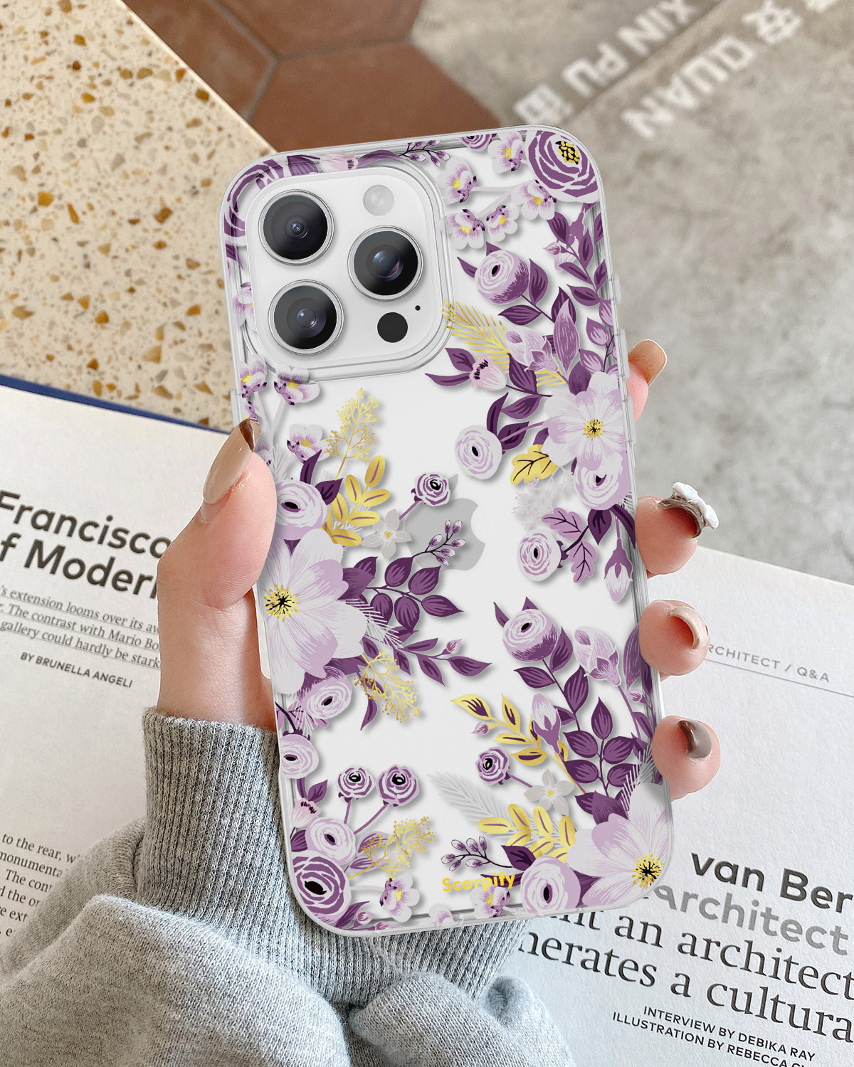 Purple Nemophila iPhone Case