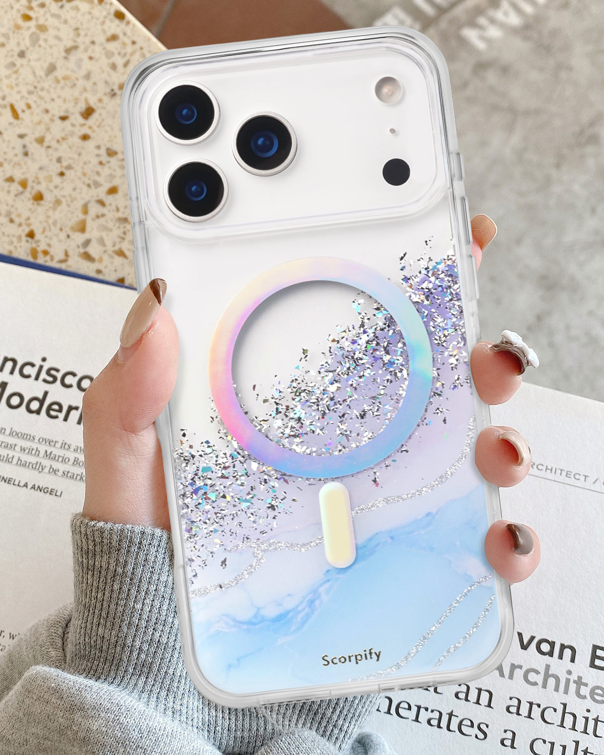 iPhone 17 Gleam Arctic Aurora MagSafe Case