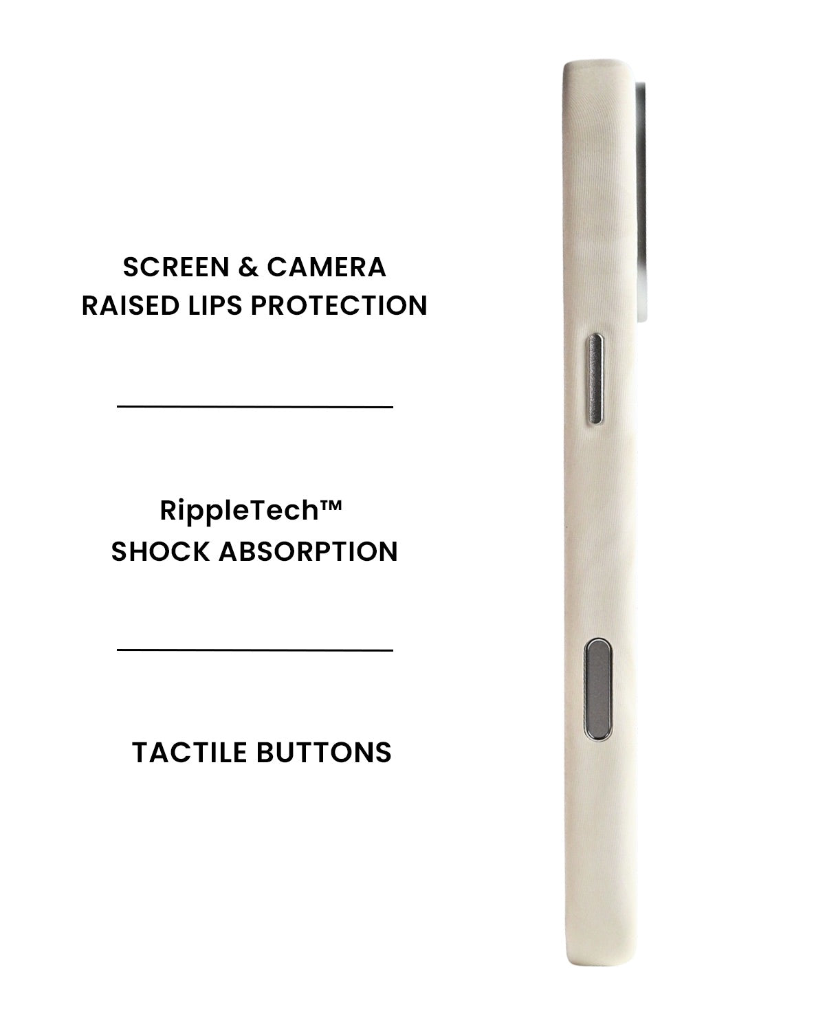 Ivory Swirl Lumina Leather MagSafe iPhone Case