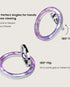 Elegant finger phone holder inspired by mother-of-pearl tones