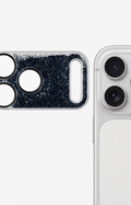 Black Gleam Flow Unibody Camera Lens Protector detail view