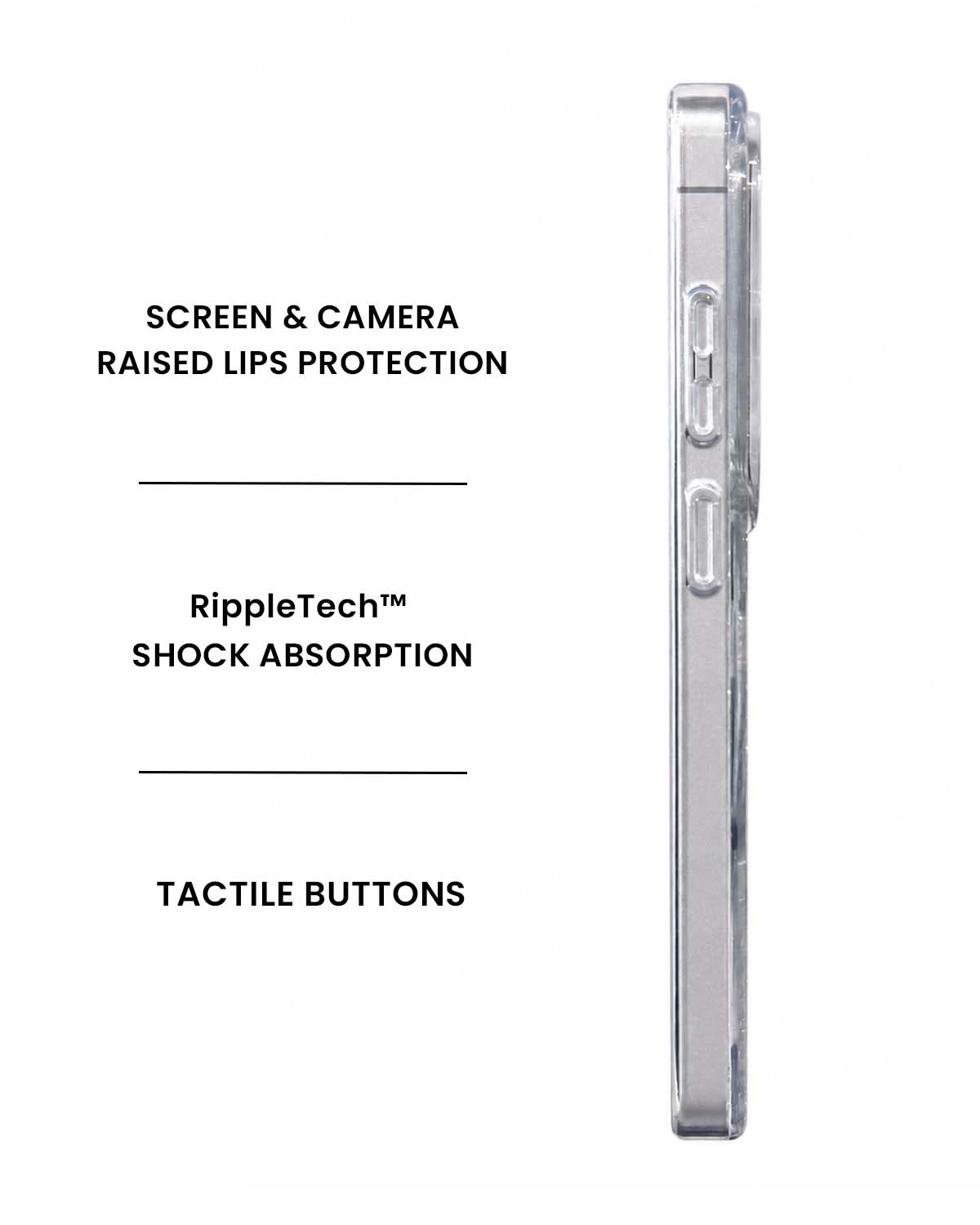 Side profile showing raised edges and slim design