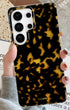 Dark Brown Tortoise Shell MagSafe Samsung Galaxy Case back view
