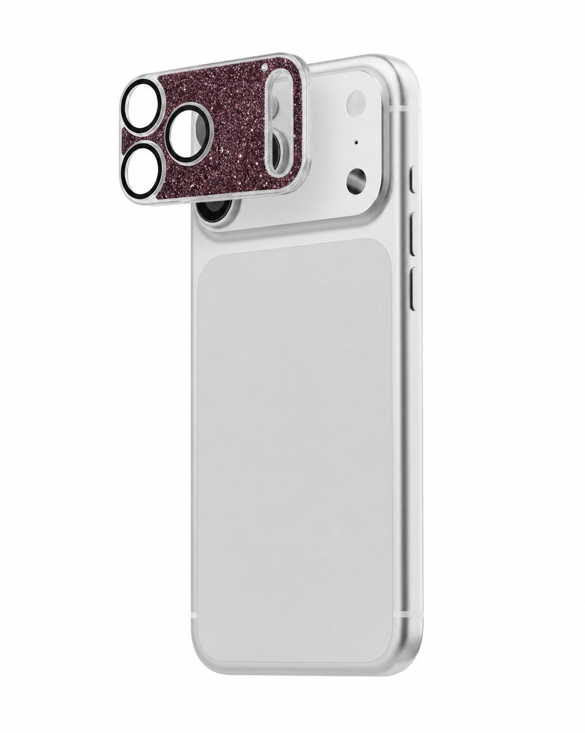 Wine Red Gleam Flow Unibody Camera Lens Protector for iPhone