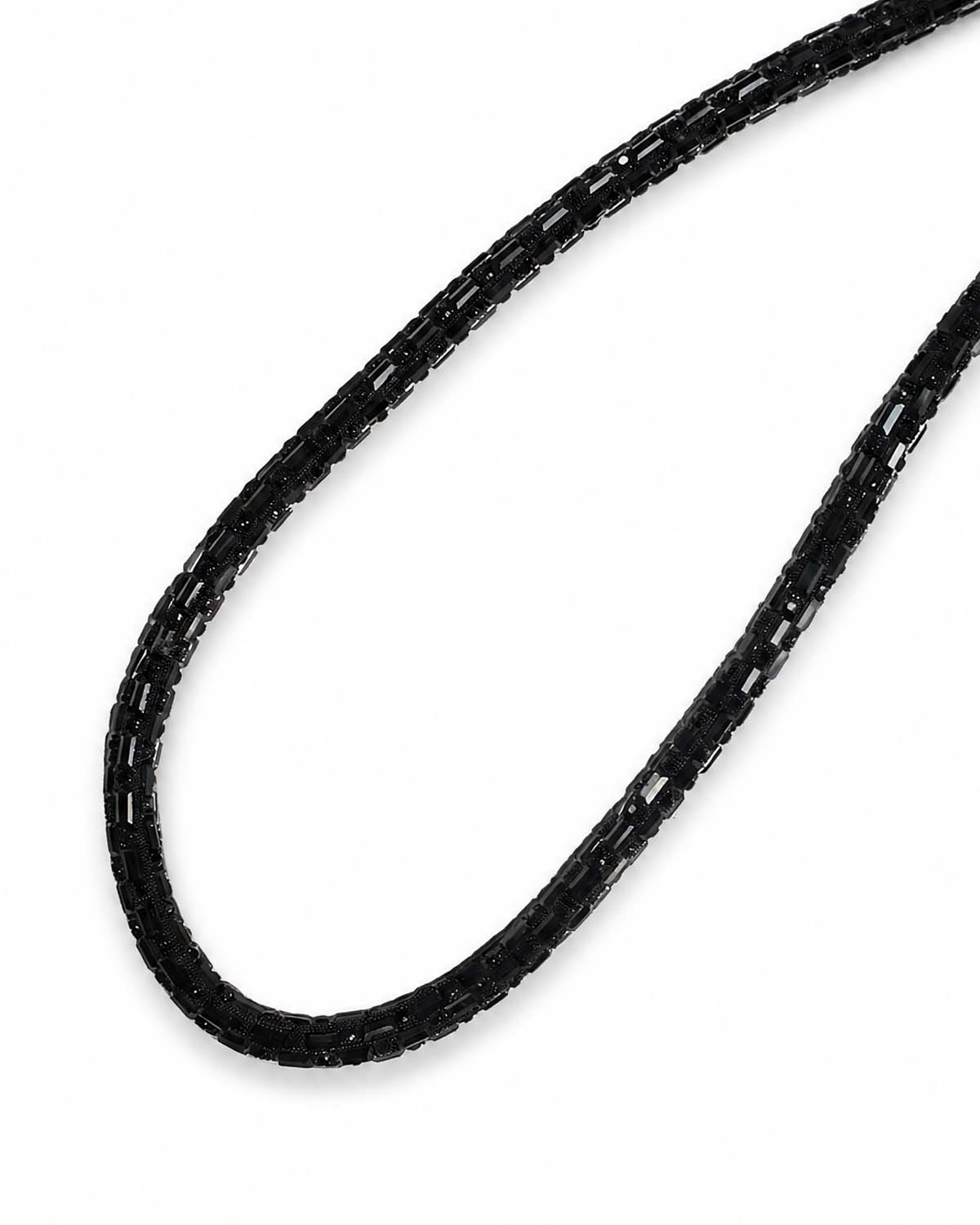 Black Crystal Beaded Phone Strap view 5