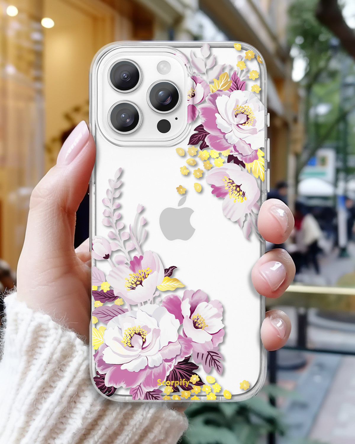 Purple Peony iPhone Case