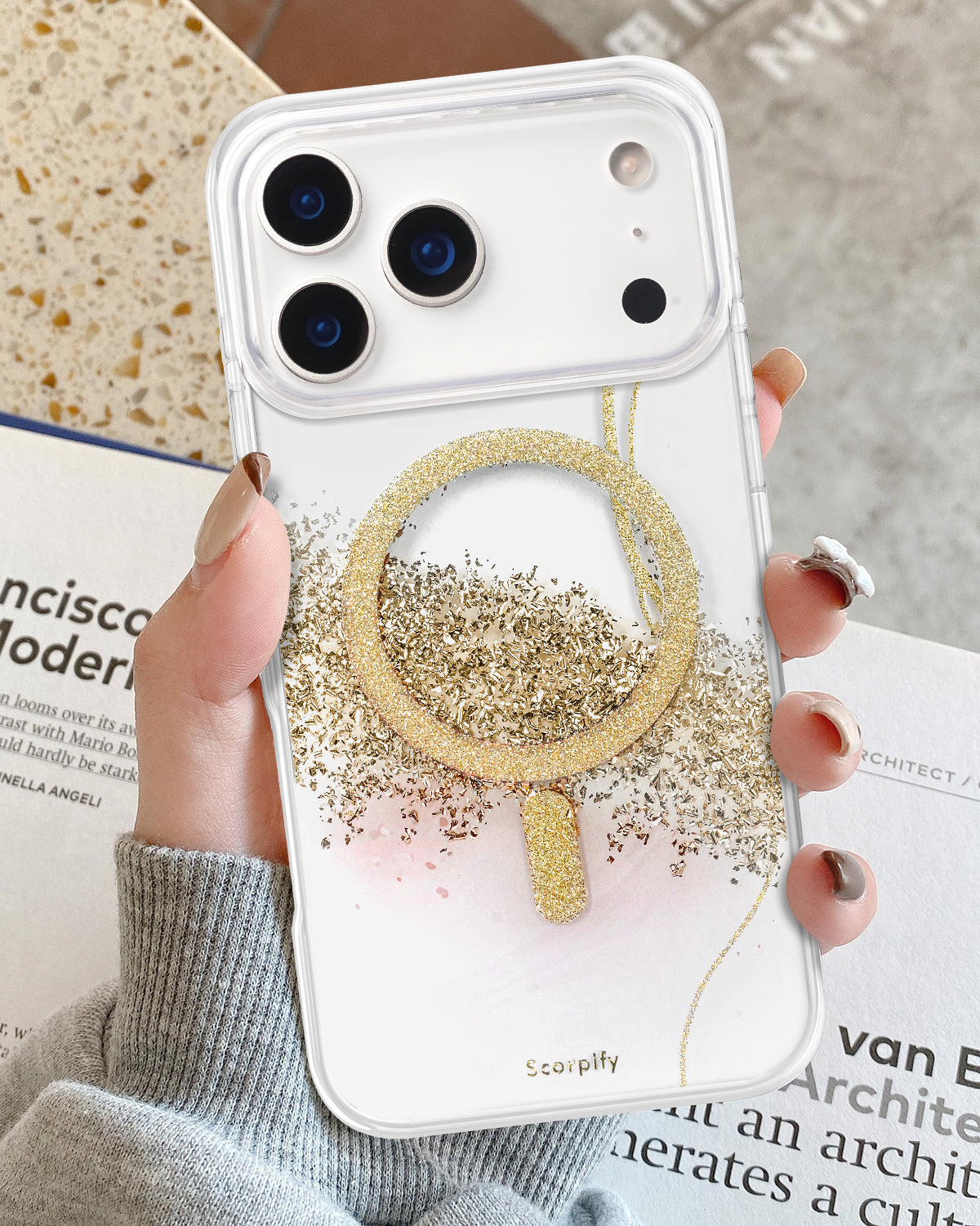 iPhone 17 Gleam Rose Halo MagSafe Case