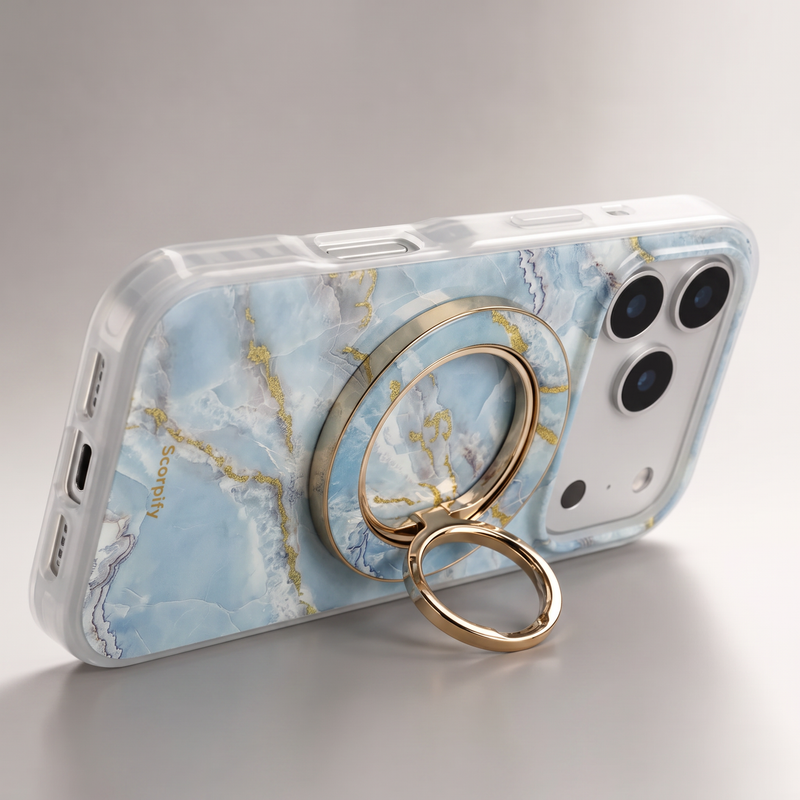 Pairs with Icelandic Blue Marble Case