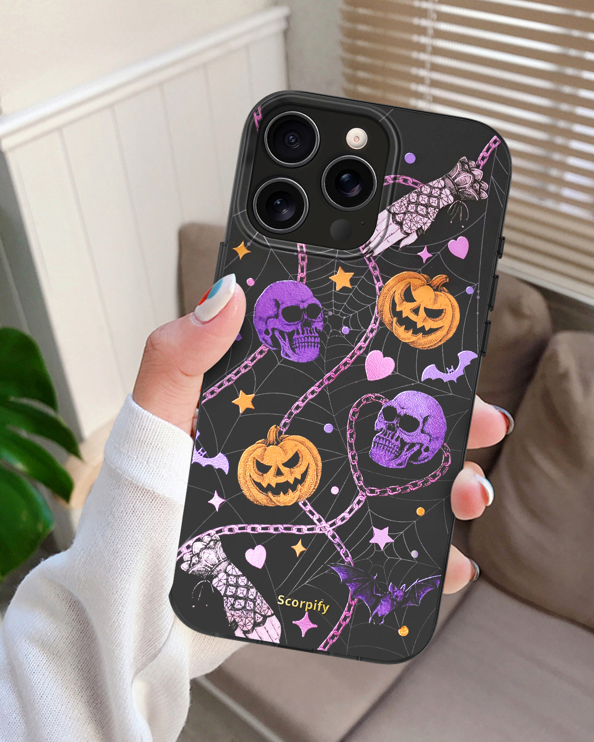 Gleam Haunted Pumpkin MagSafe iPhone Case