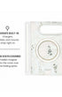 MagSafe ring and hidden hinge magnet view of Pink country rose floral print iPhone Duo case