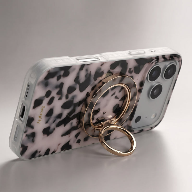 Pairs with Pink Tortoise Shell Case