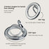 Solid silver finger phone holder for stable grip control