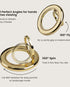 Finger Phone Holder With Solid Gold Accents By Scorpify